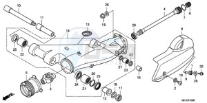 NSA700A9 France - (F / CMF MME) drawing SWING ARM