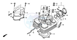 TRX450S drawing CYLINDER HEAD