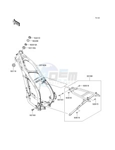 KX 250 N [KX250F] (N1) [KX250F] drawing FRAME