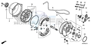 TRX500FM1E TRX500FM1 Europe Direct - (ED) drawing REAR BRAKE PANEL