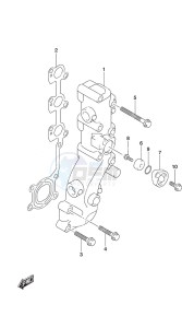 DF 25A drawing Exhaust Manifold