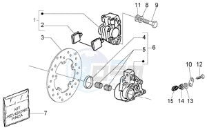 LX 50 4T drawing Disc brake caliper