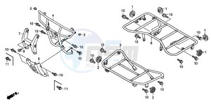 TRX250TM FOURTRAX drawing CARRIER