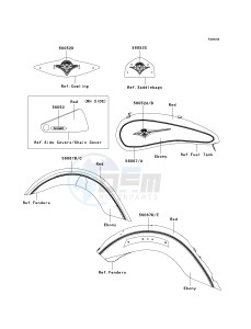 VN 2000 F [VULCAN 2000 CLASSIC LT] (6F-7F) F7F drawing DECALS-- EBONY_RED- --- F7F- -