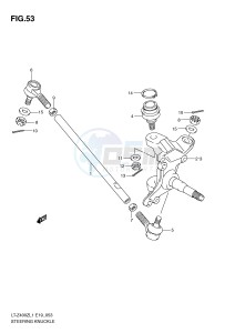 LT-Z400 (E19) drawing STEERING KNUCKLE