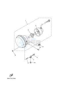 YFM550FWA YFM550DF GRIZZLY 550 (1NPF) drawing HEADLIGHT