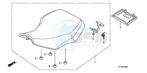 TRX420FPAA Australia - (U / PS) drawing SEAT