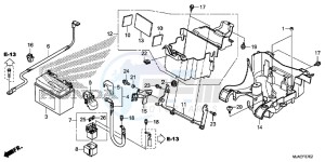 VT750SE Shadow E drawing BATTERY (VT750S)