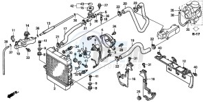 NSS250 JAZZ drawing RADIATOR