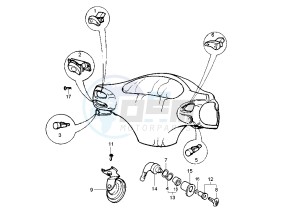 SKIPPER 4T 125-150 drawing Handlebar Switch