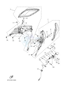 YP400RA EVOLIS 400 ABS (BL12) drawing TAILLIGHT