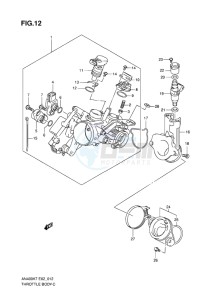 AN400Z ABS BURGMAN EU-UK drawing THROTTLE BODY