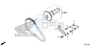 TRX420FA1H TRX420 ED drawing CAM CHAIN/TENSIONER