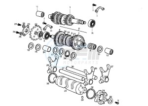 RCR 50 drawing Gear box