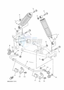 YFM450FWBD KODIAK 450 (B5R1) drawing REAR SUSPENSION