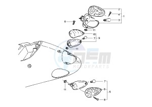 LIBERTY 4T 50 drawing Taillight