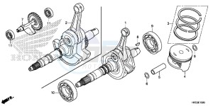 TRX420FA2E TRX420 Europe Direct - (ED) drawing CRANK SHAFT/PISTON