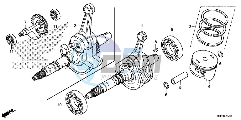 CRANK SHAFT/PISTON