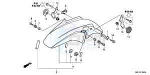 CBF1000FAC drawing FRONT FENDER