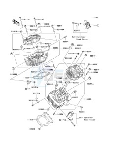 VN 1600 B [VULCAN 1600 MEAN STREAK] (B6F-B8FA) B6F drawing CYLINDER HEAD