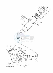 XT1200ZE XT1200ZE SUPER TENERE ABS (BP9C) drawing EXHAUST