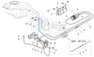 Griso V 8V 1200 drawing Fuel vapour recover system