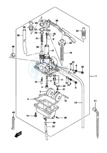 LT-Z50 drawing CARBURETOR