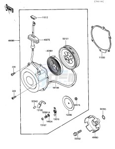 KLF 185 A [BAYOU 185] (A1-A1A) [BAYOU 185] drawing RECOIL STARTER