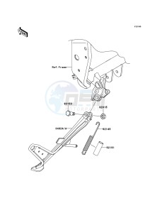 Z1000 ZR1000B8F FR GB XX (EU ME A(FRICA) drawing Stand(s)