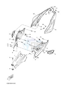 NS50 NS50F AEROX 4 (1GB5 1GB5 1GB5 1GB5) drawing SIDE COVER