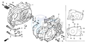 XR600R drawing CRANKCASE