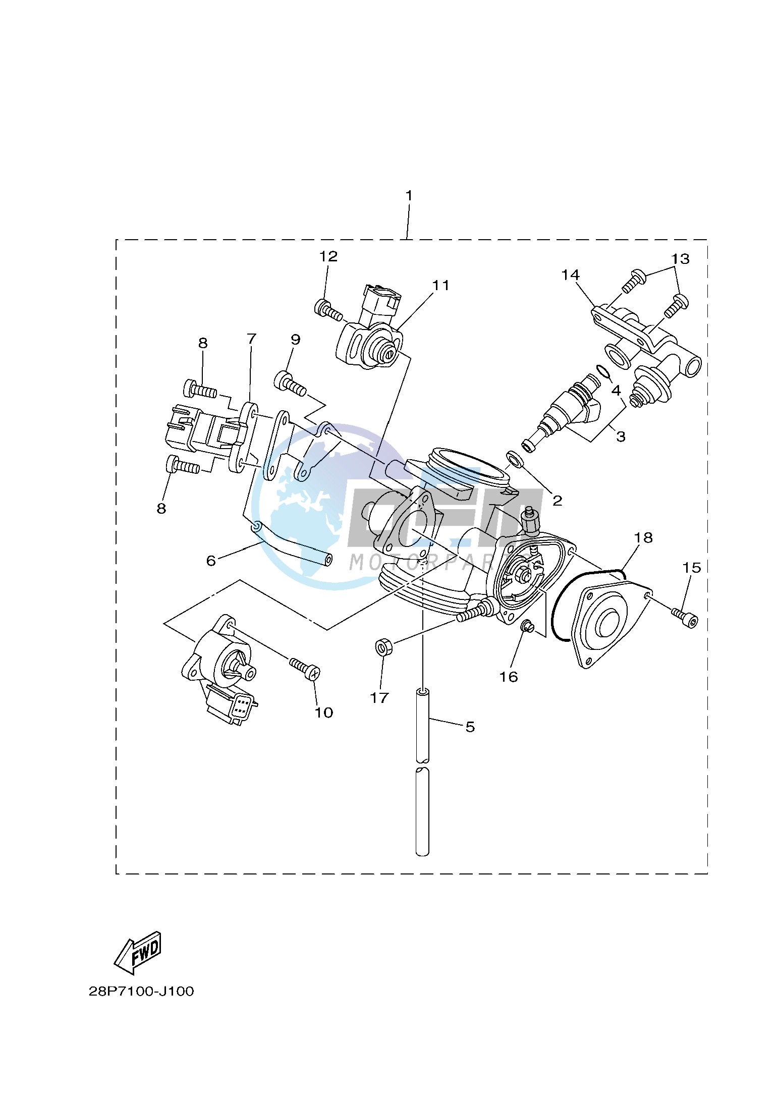 THROTTLE BODY ASSY 1