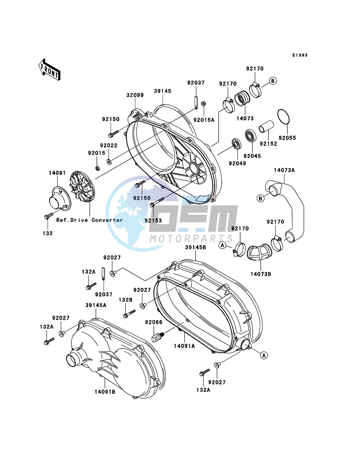 Converter Cover/Drive Belt