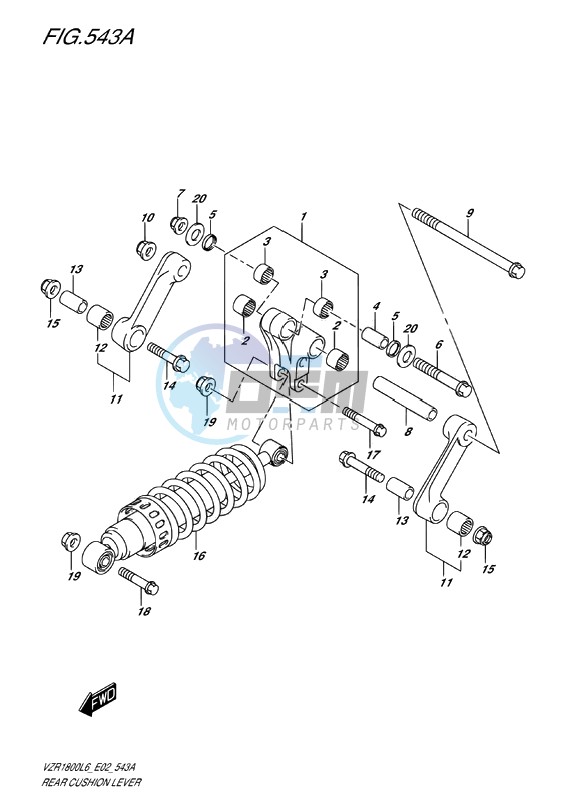 REAR CUSHION LEVER