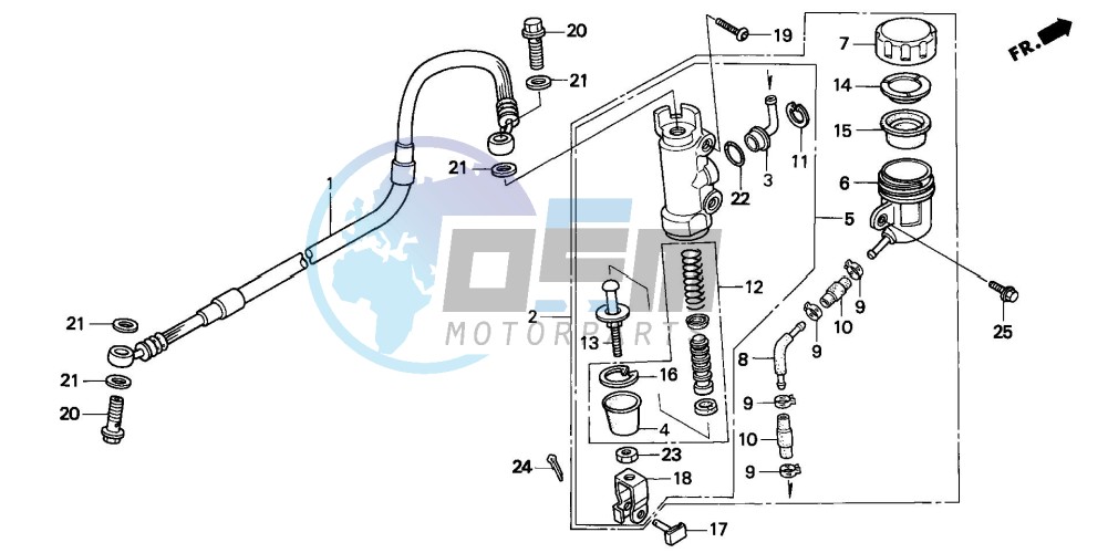 REAR BRAKE MASTER CYLINDER