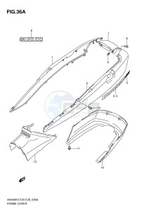 AN400 (E3-E28) Burgman drawing FRAME COVER (MODEL K4)