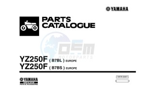 YZ250F (B7BL) drawing Infopage-1