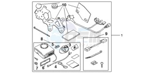 CBR600RA9 France - (F / ABS CMF MME) drawing AVERTO ALARM KIT