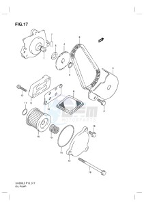 UH200G BURGMAN EU drawing OIL PUMP