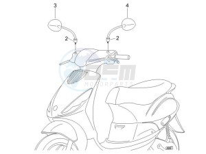 Zip 50 4T drawing Mirrors