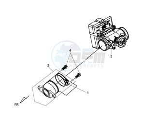 GTS 125 EFI drawing CARBURATOR