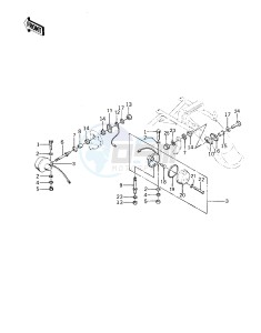 KZ 400 A (A1-A2) drawing TURN SIGNALS