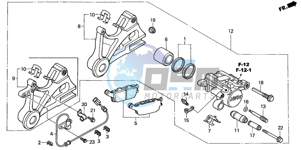 REAR BRAKE CALIPER