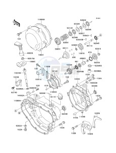 KDX 220 A [KDX220R] (A4-A8) [KDX220R] drawing ENGINE COVER-- S- -