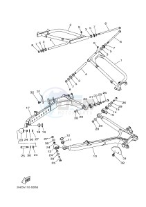 YXZ1000ES YXZ10YMSH YXZ1000R EPS SPECIAL EDITION (2HCF) drawing REAR ARM