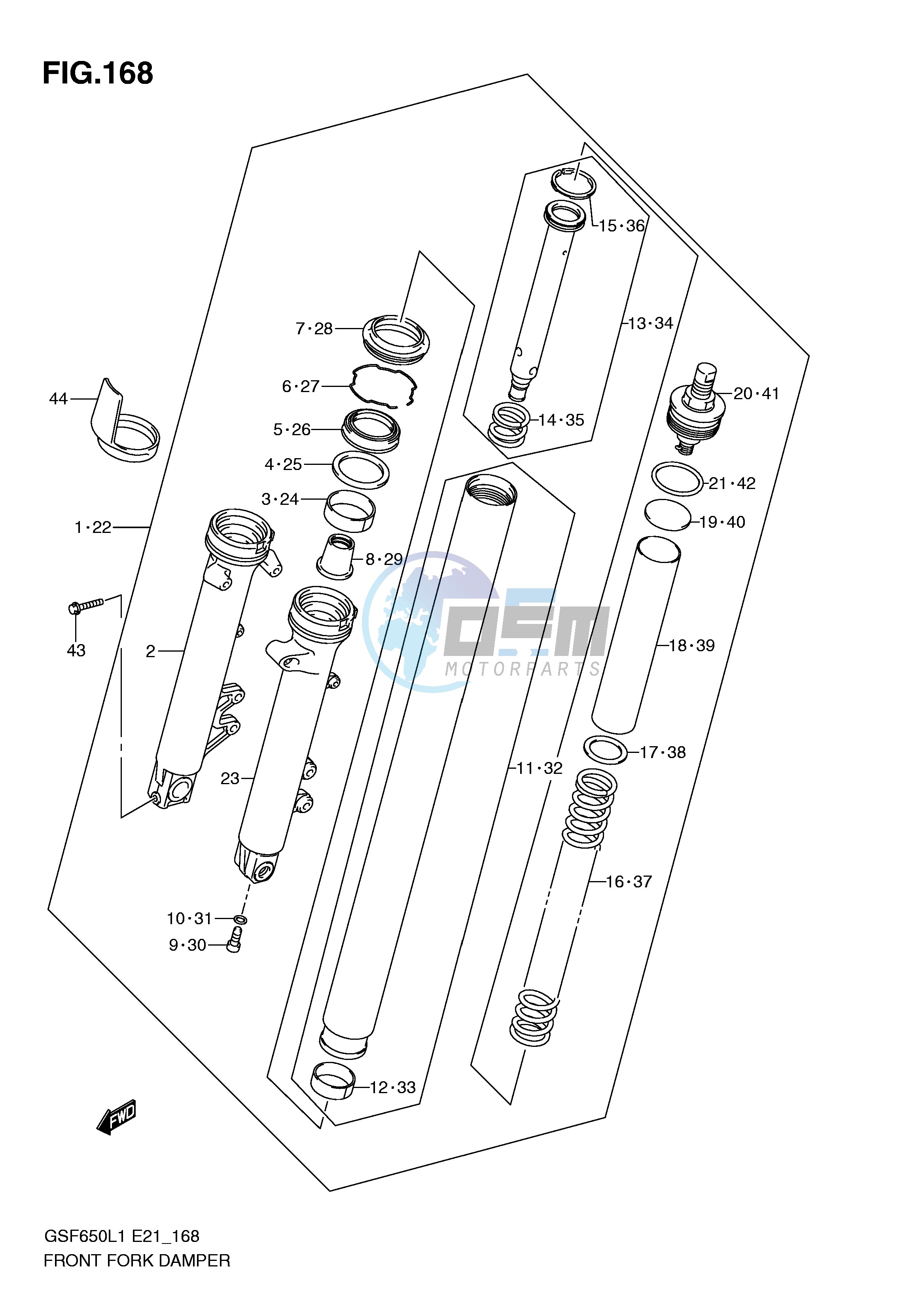 FRONT FORK DAMPER (GSF650L1 E21)