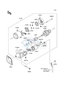 MULE_600 KAF400BCF EU drawing Starter Motor