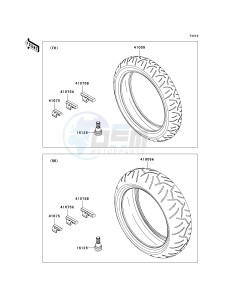 ZX636 C [NINJA ZX-6R] (C6F) D6F drawing TIRES