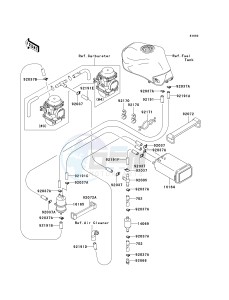 ZR 750 H [ZR-7S] (H1-H5 H5 CAN ONLY) drawing FUEL EVAPORATIVE SYSTEM-- CA- --- H1 - H3- -