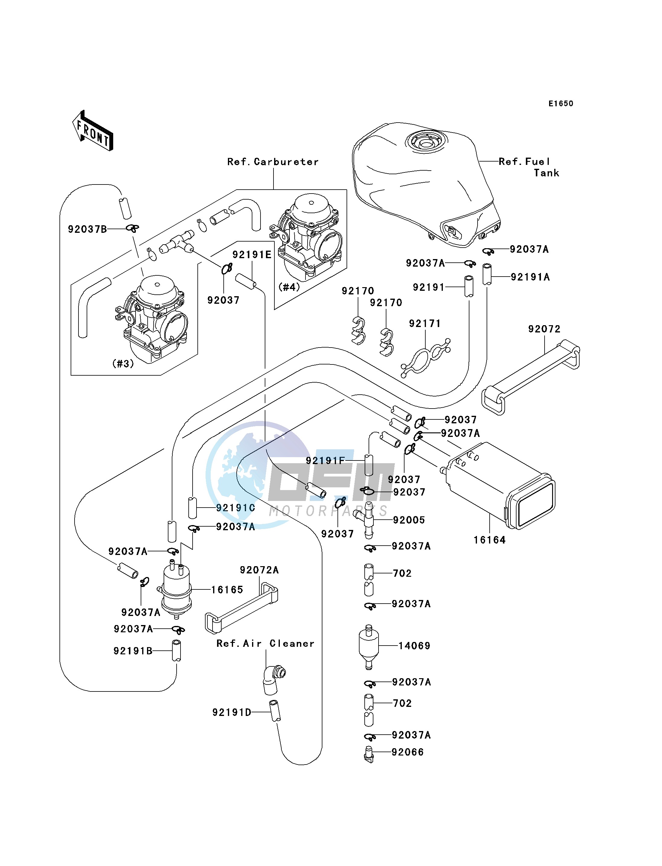 FUEL EVAPORATIVE SYSTEM-- CA- --- H1 - H3- -